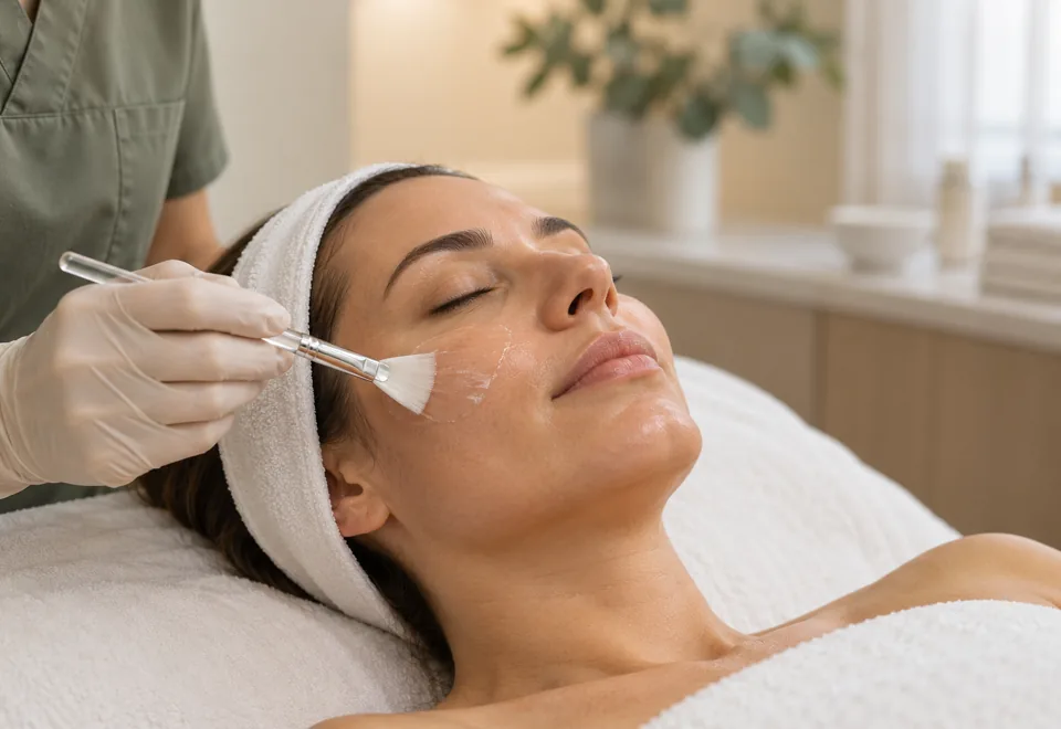 Imagen ilustrativa de un tratamiento facial en consulta
